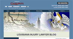 Desktop Screenshot of louisianainjurylawyerblog.com
