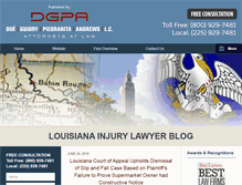 Tablet Screenshot of louisianainjurylawyerblog.com